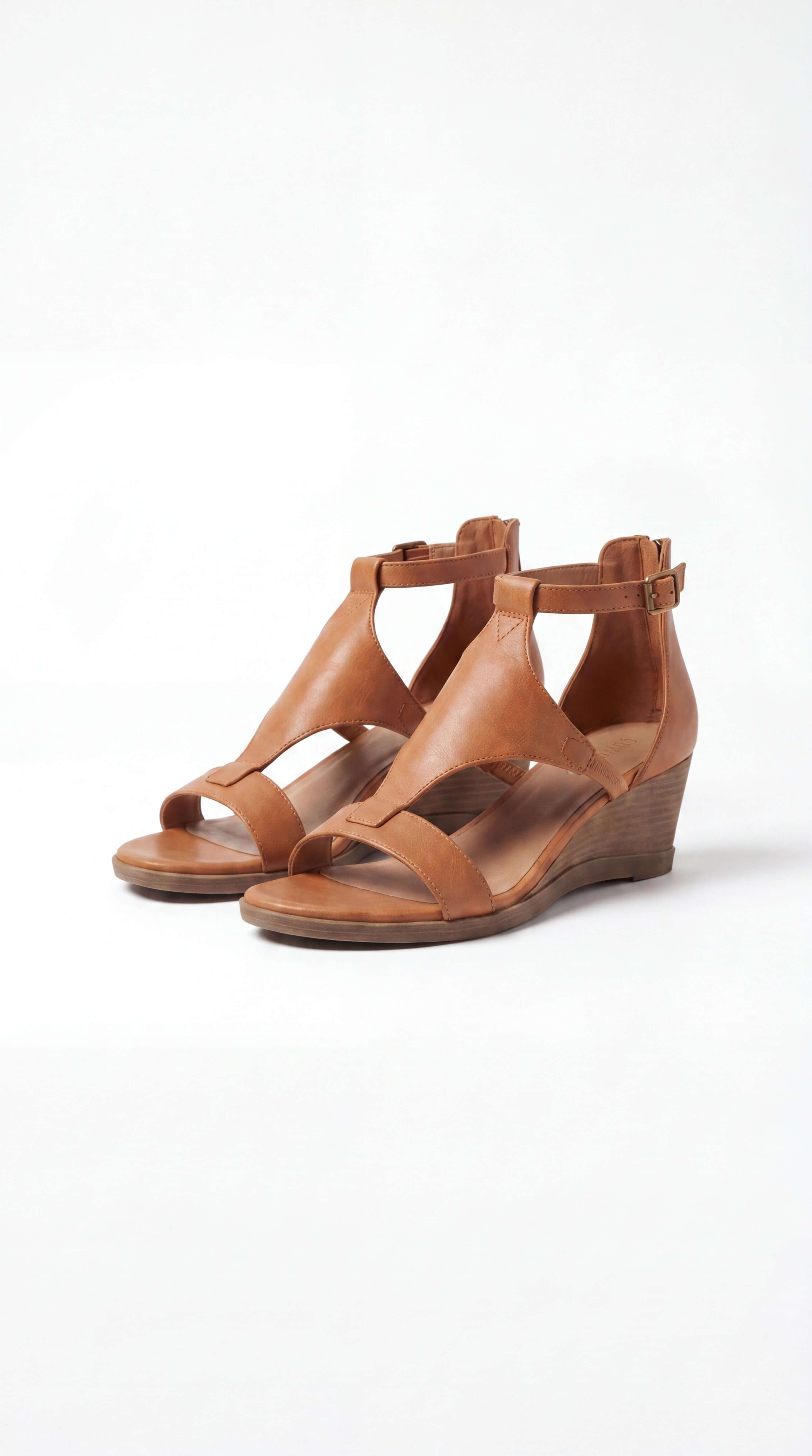 Women's Orthopedic Vegan Leather Sandals Arch Support Walking Comfort