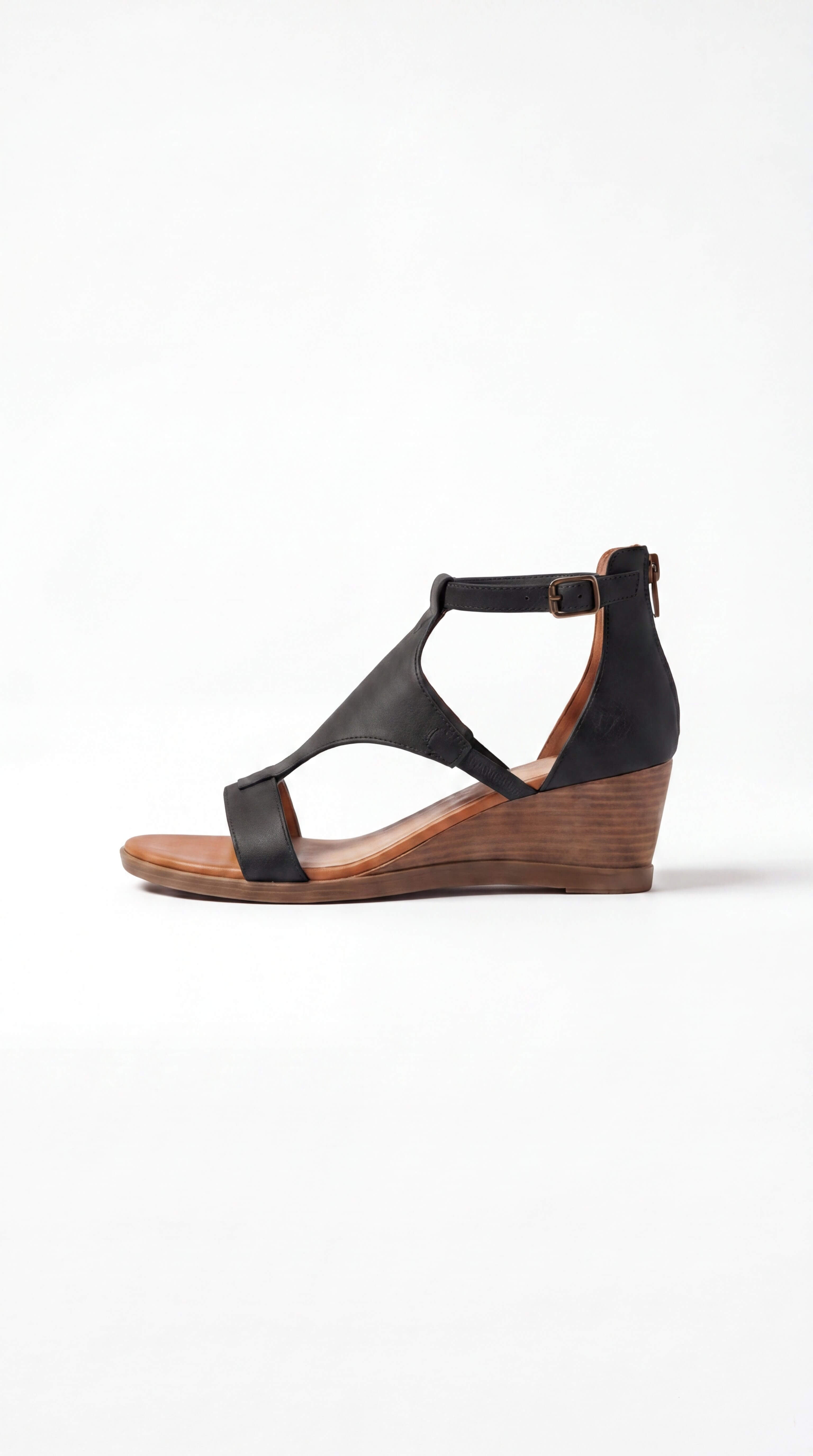 Women's Orthopedic Vegan Leather Sandals Arch Support Walking Comfort