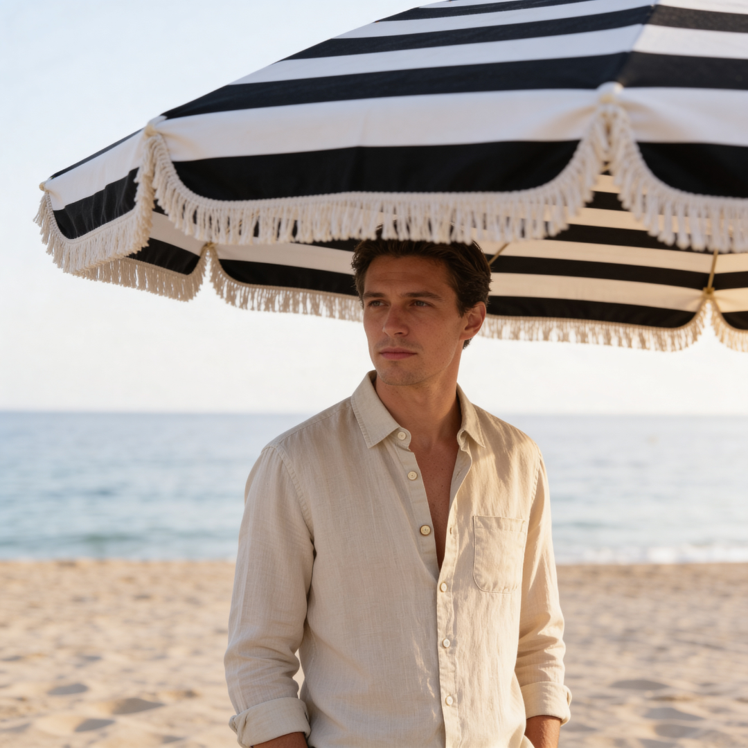 Men's Long Sleeve Linen Shirt Casual Relaxed Fit Summer