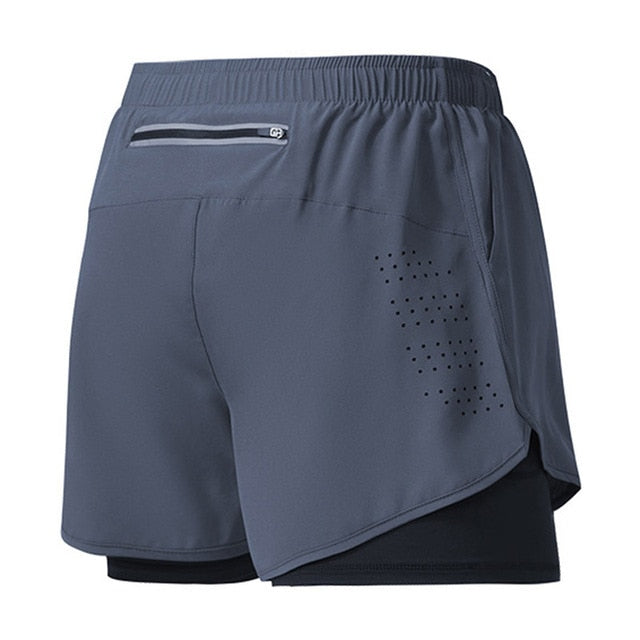 Men's 2-in-1 Athletic Shorts Breathable Inner Liner