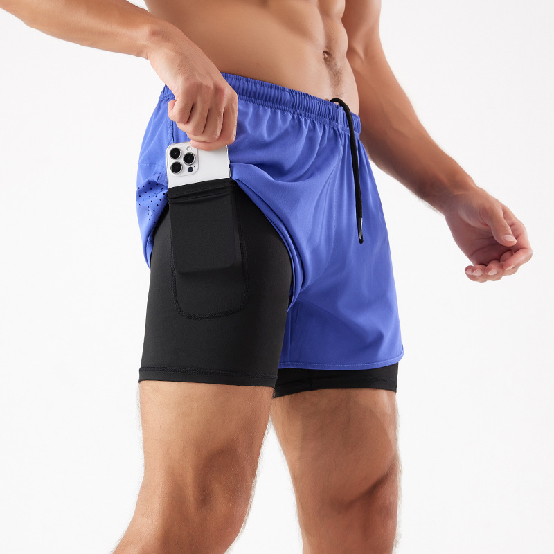 Men's 2-in-1 Athletic Shorts Breathable Inner Liner