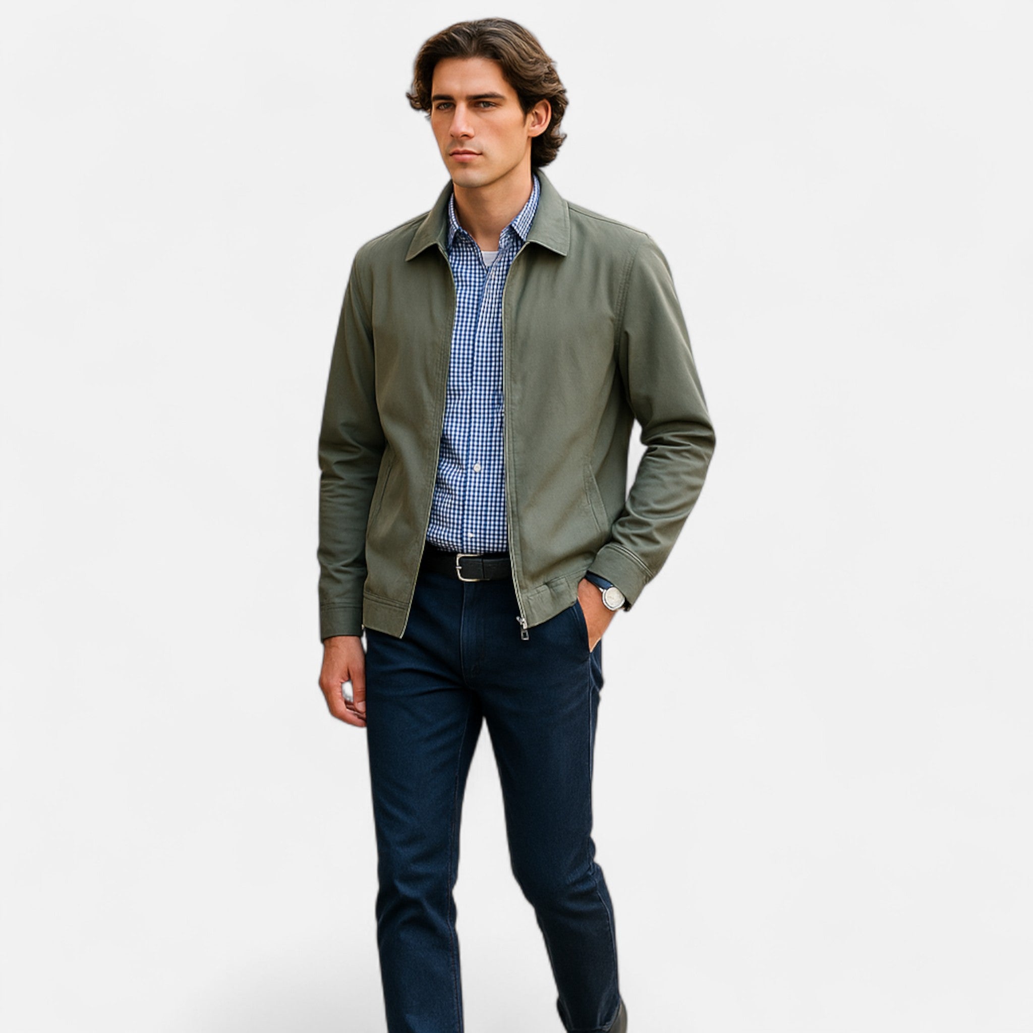 Men's Classic Business Jacket Refined Tailored Cut Smart Formal