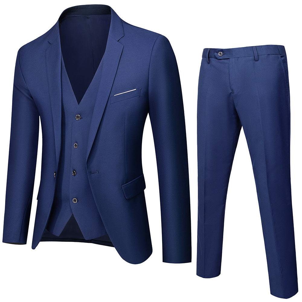 Men's Elegant Two-Piece Suit Slim Fit Formal Wedding Multi-Colour