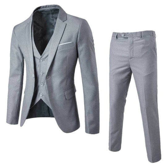 Men's Elegant Two-Piece Suit Slim Fit Formal Wedding Multi-Colour
