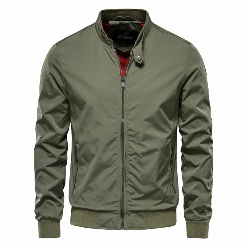 Men's Lightweight Spring Jacket Urban Style Practical Pockets Casual
