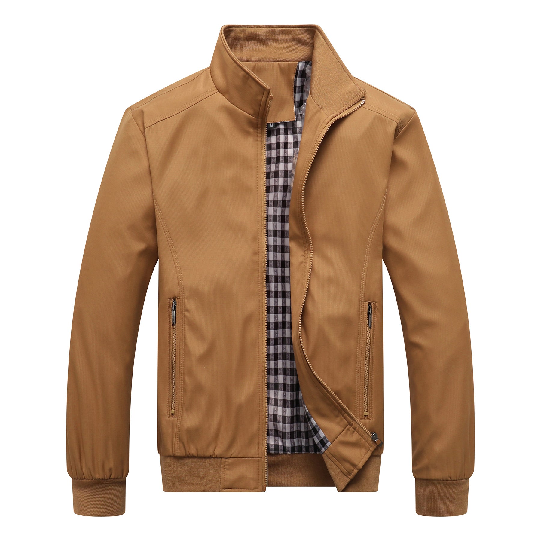 Men's Lightweight Transition Jacket Stand Collar Easy Wear Casual