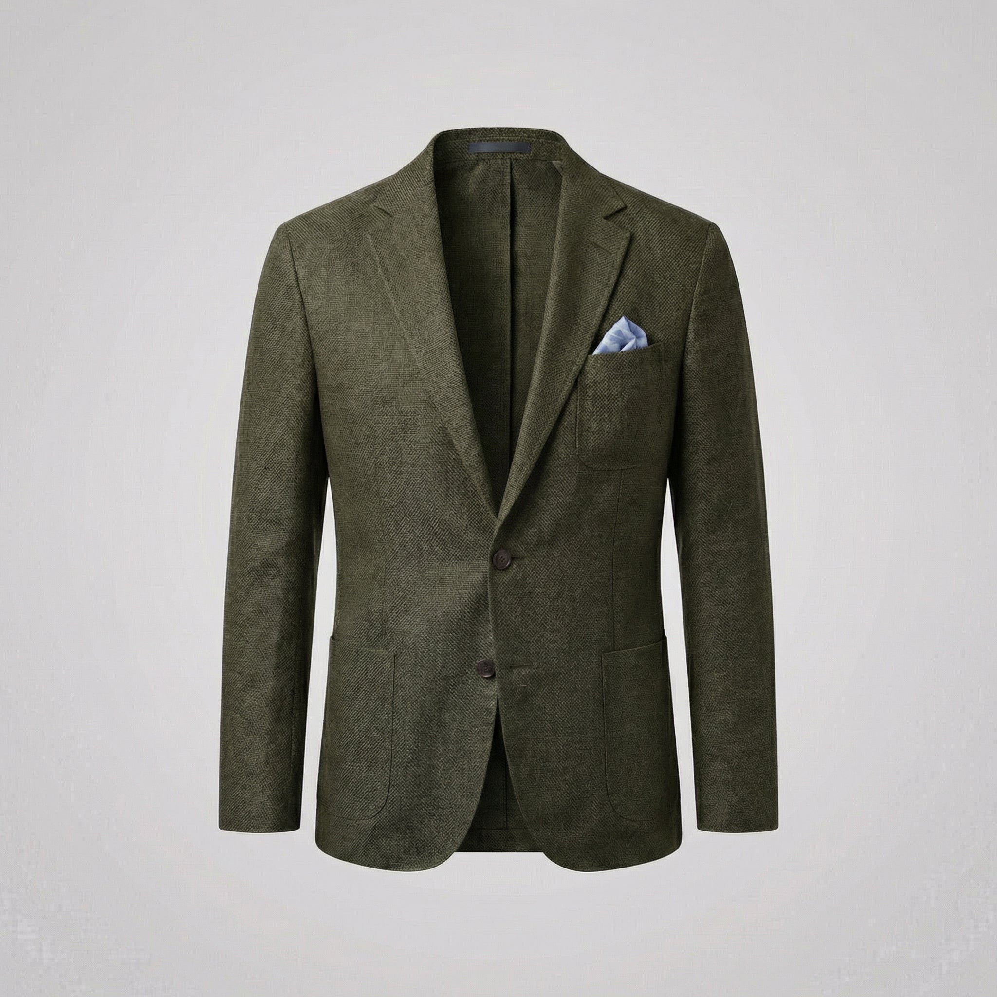 Men's Linen Blazer Unstructured Notch Lapel Lightweight Casual Jacket