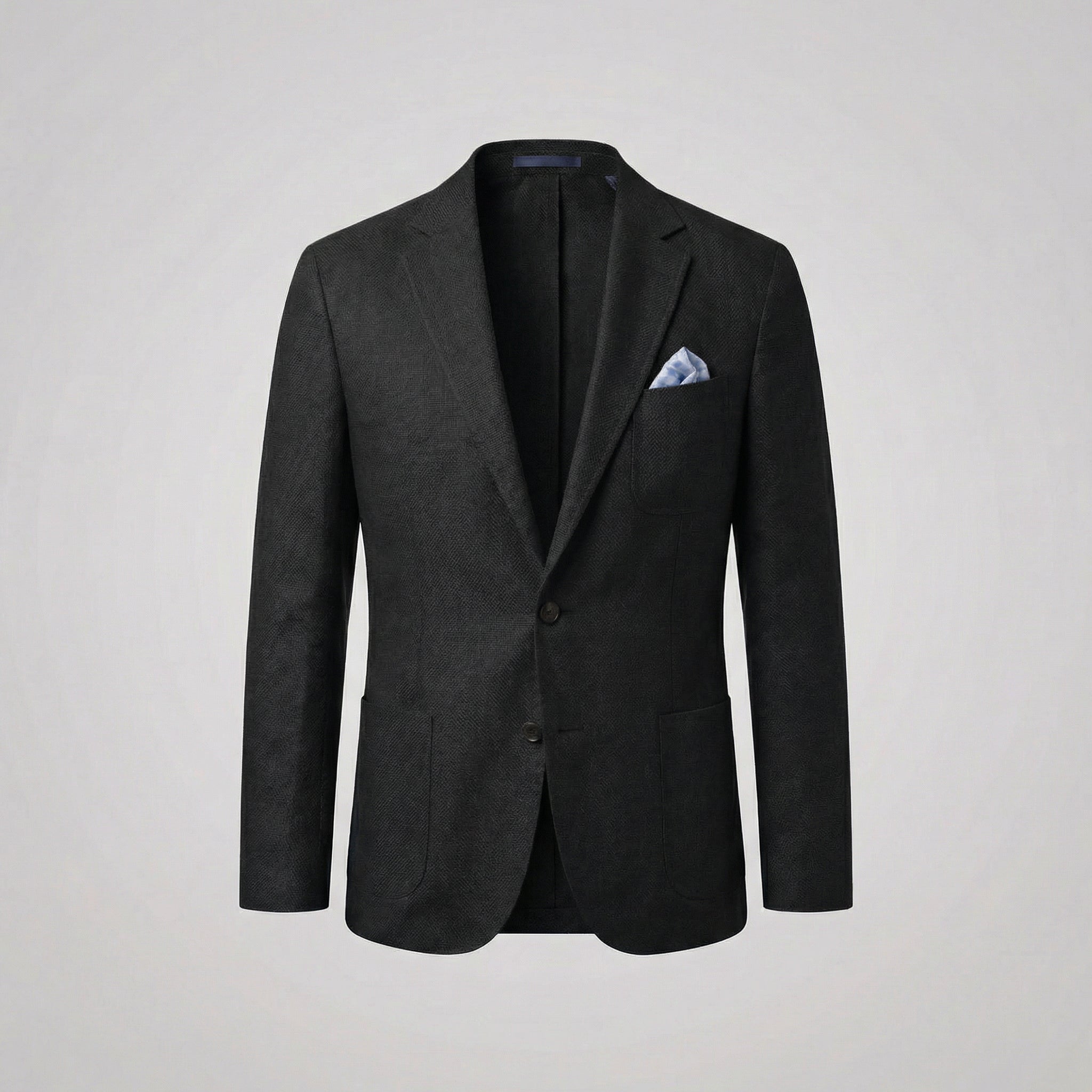 Men's Linen Blazer Unstructured Notch Lapel Lightweight Casual Jacket