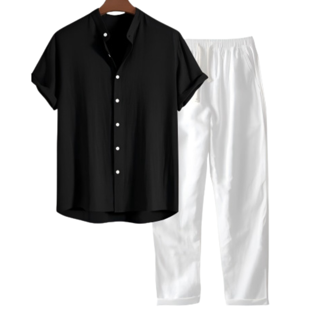 Men's Old Money Relaxed Linen Set for Summer Occasions - 4