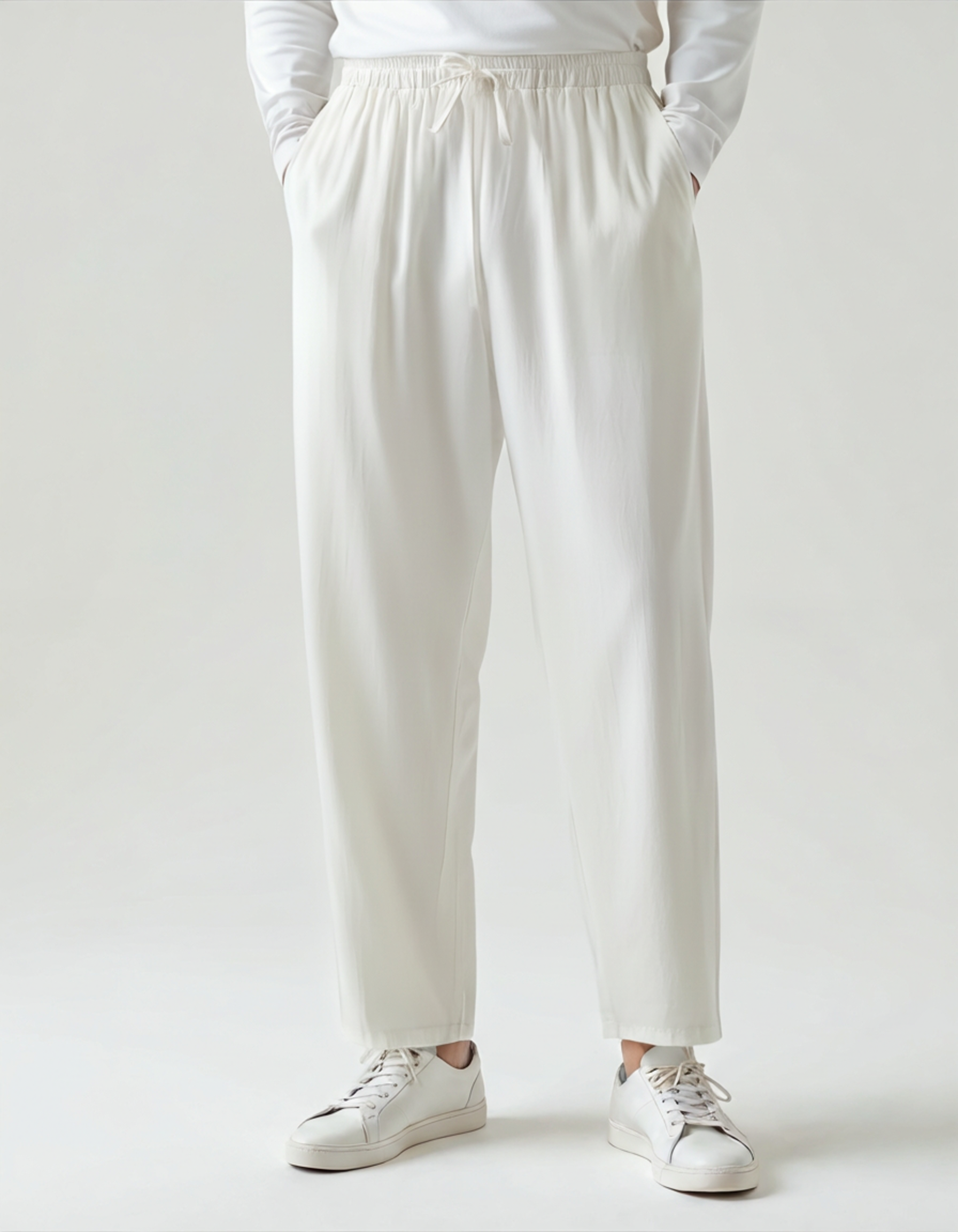 Men's Oversized Linen Pants Casual Summer Relaxed Wide Leg