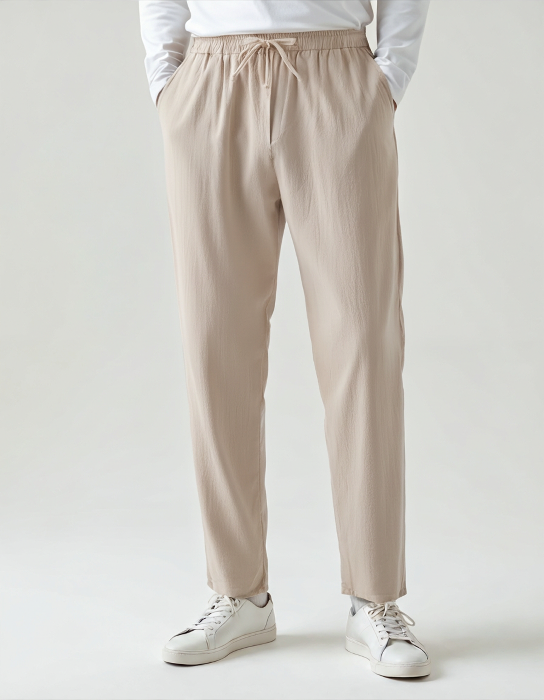 Men's Oversized Linen Pants Casual Summer Relaxed Wide Leg