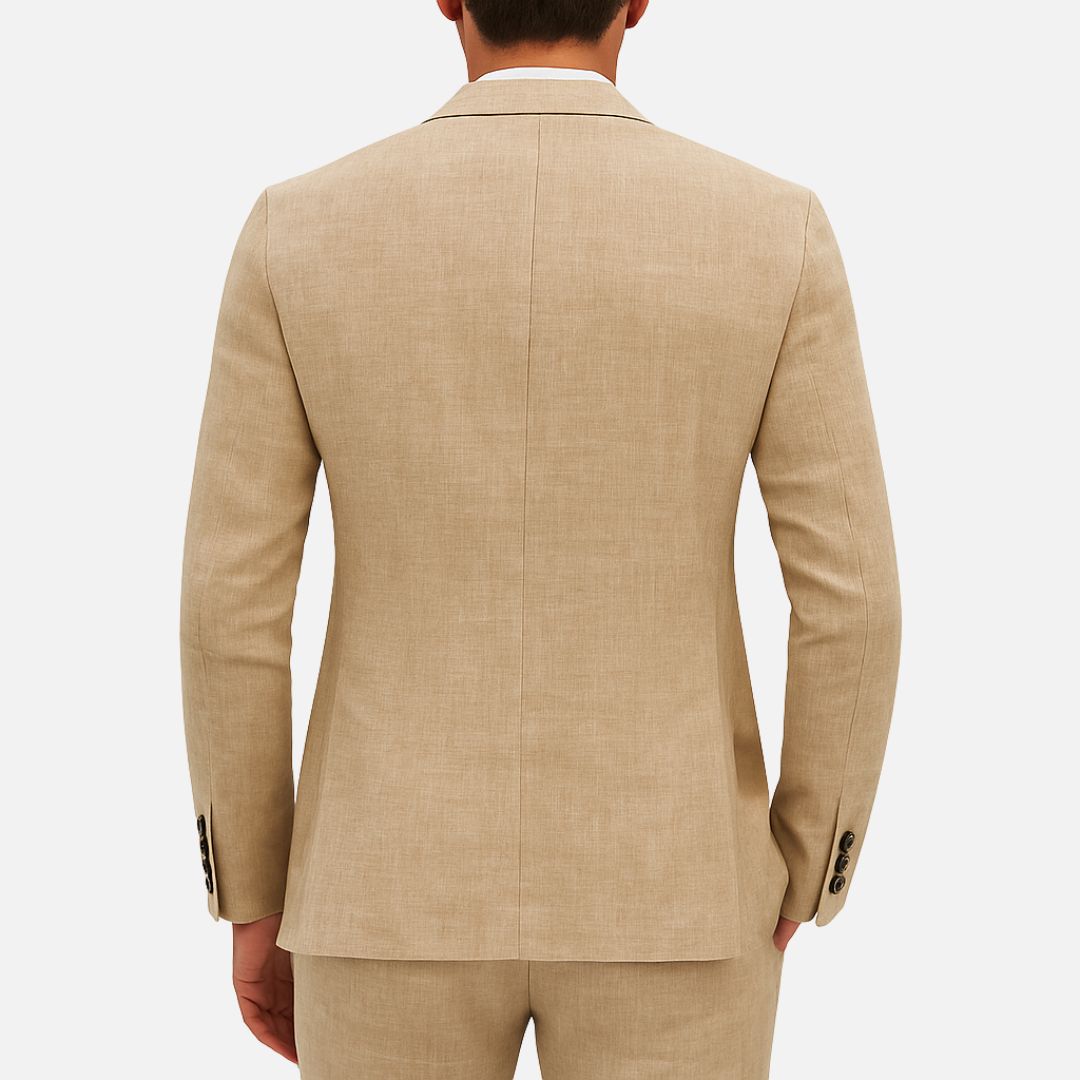 Men's Premium Tailored Linen Suit for Weddings and Events - 9
