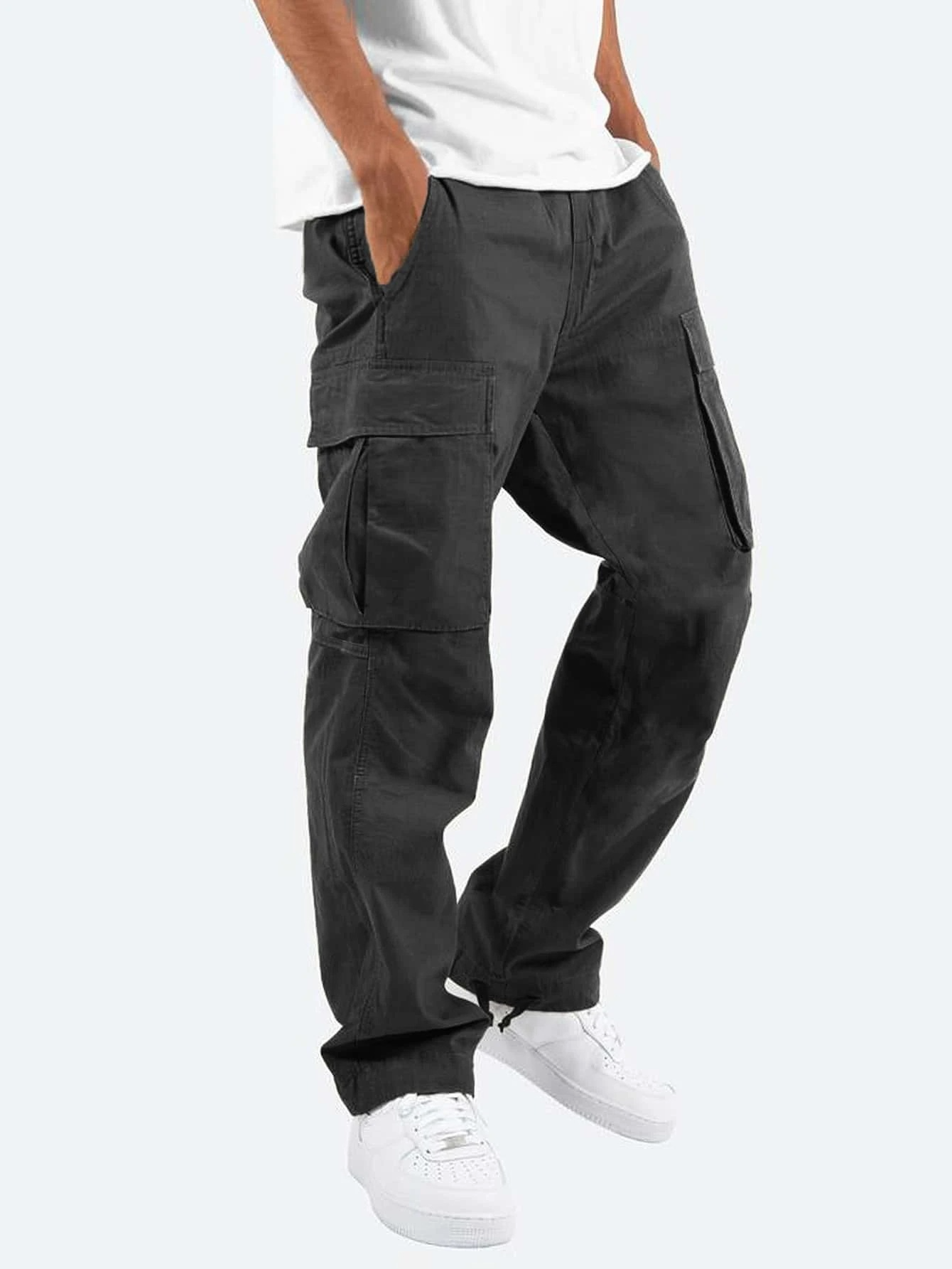 Men's Relaxed Fit Cargo Pants Casual Everyday Outdoor Wear - 2