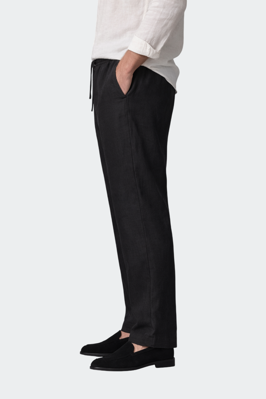 Men's Relaxed Fit Linen Pants Breathable Casual Summer Lightweight