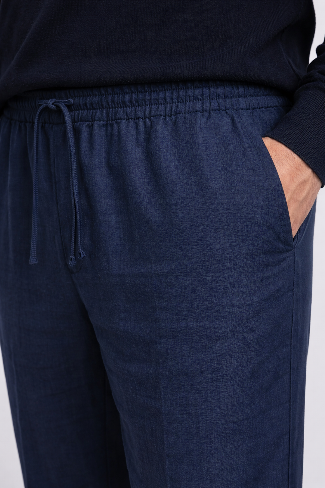 Men's Relaxed Fit Linen Pants Breathable Casual Summer Lightweight