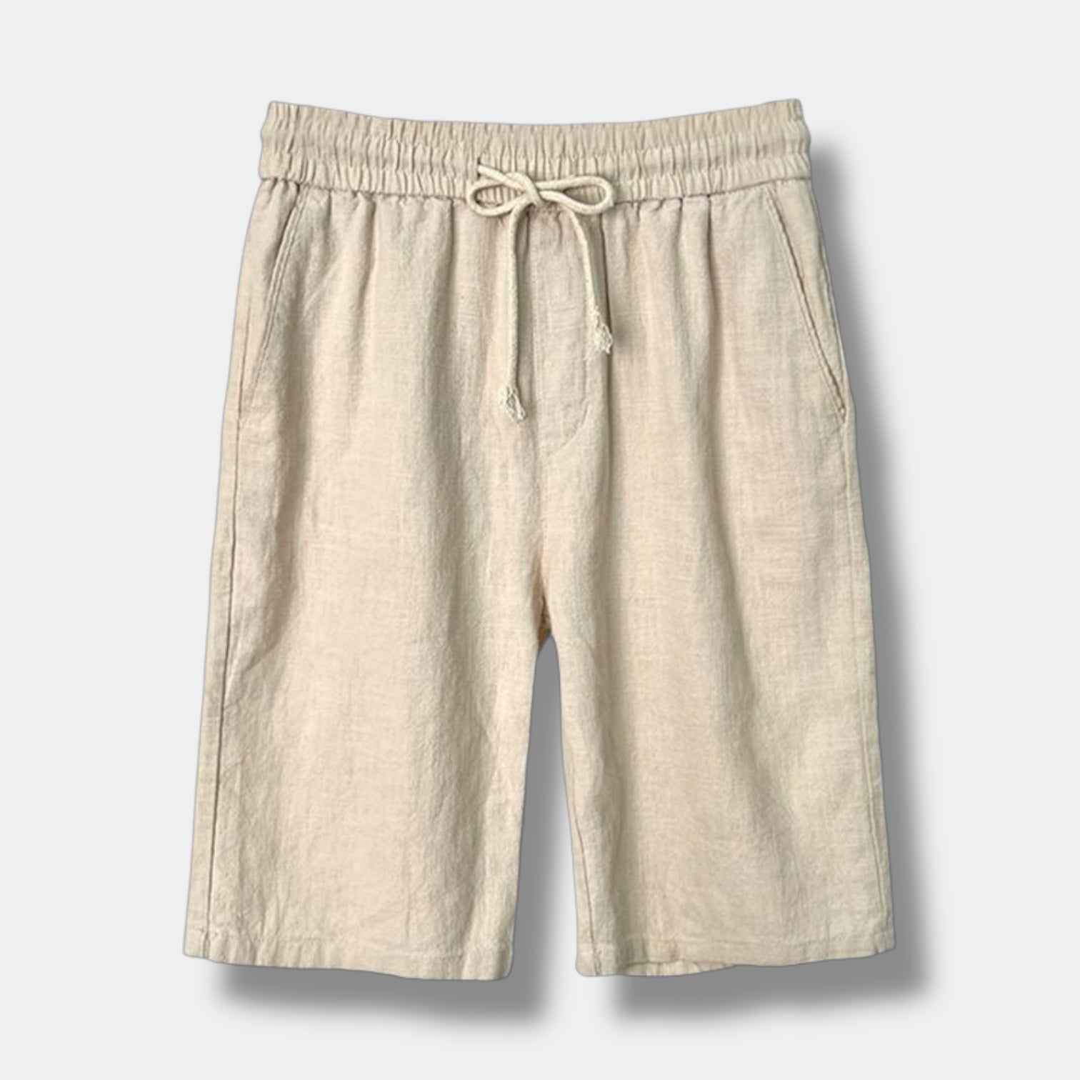 Men's Relaxed Fit Shorts Mid-Rise with Side Pockets