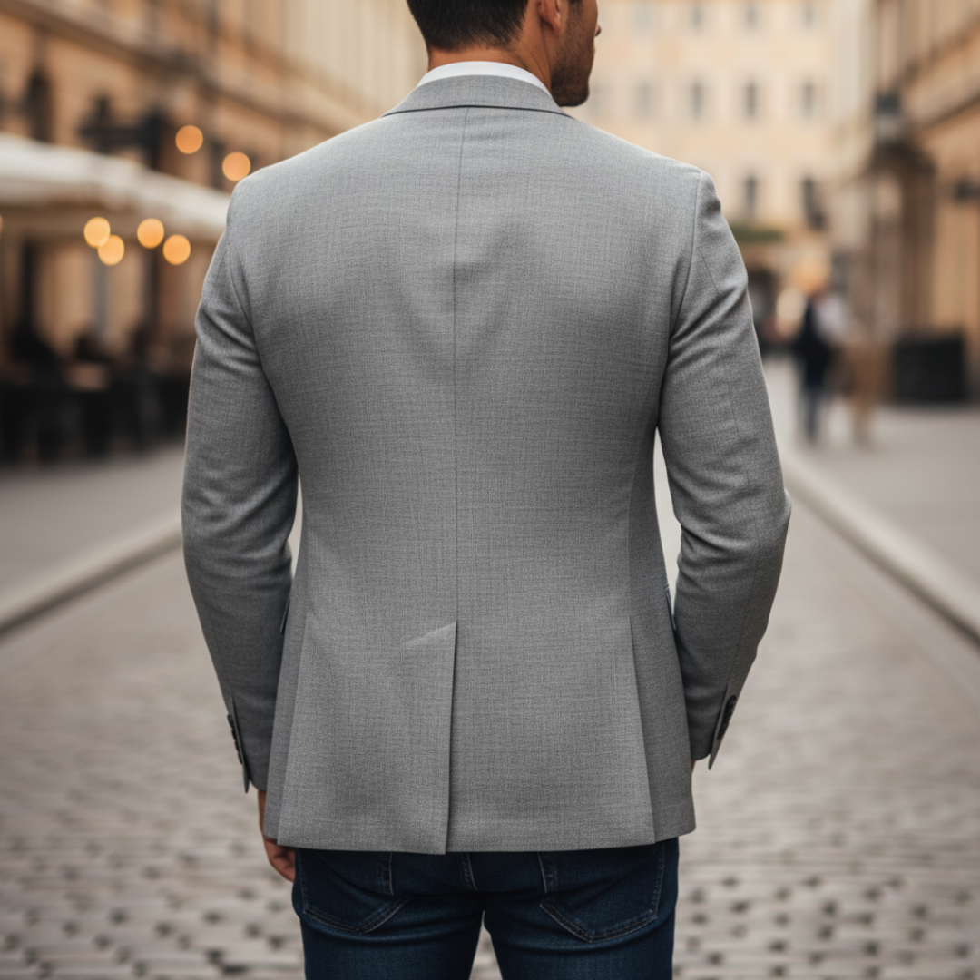 Men's Slim Fit Elegant Blazer for Smart Casual Occasions - 4