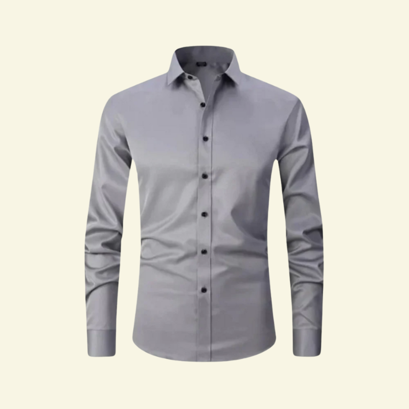 Men's Smart Casual Shirt with Contrast Button Detail