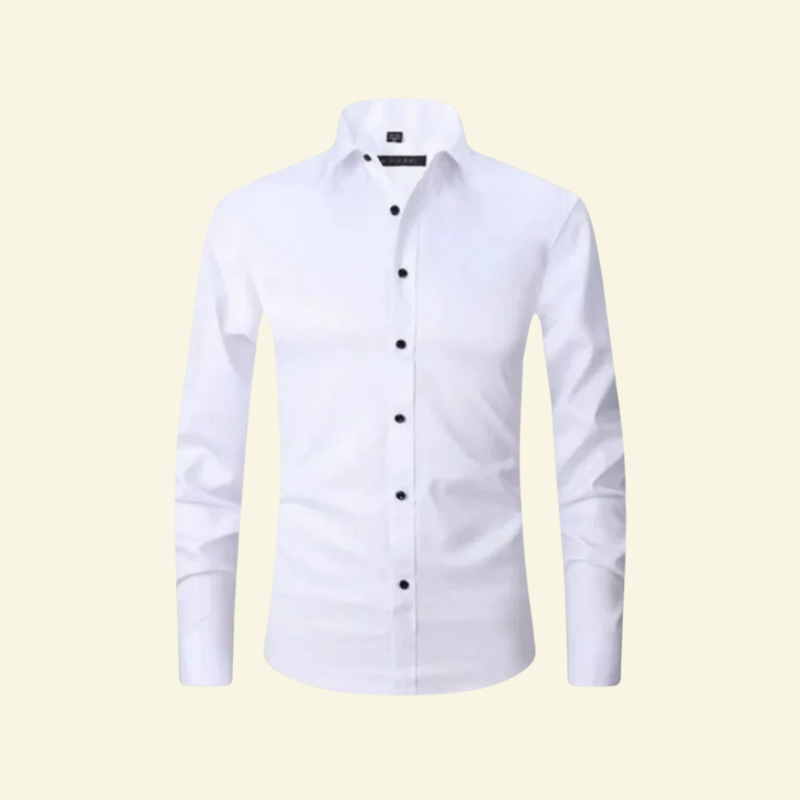 Men's Smart Casual Shirt with Contrast Button Detail