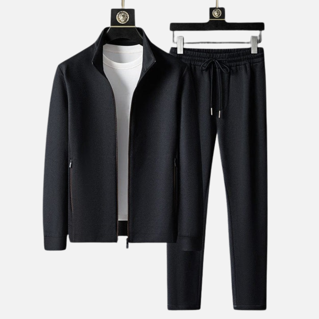 Men's Smart Dress Tracksuit Set for Polished Casual Occasions - 3