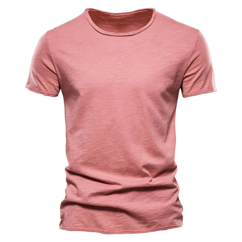Men's Soft Cotton T-Shirt Lightweight Relaxed Fit Everyday Casual