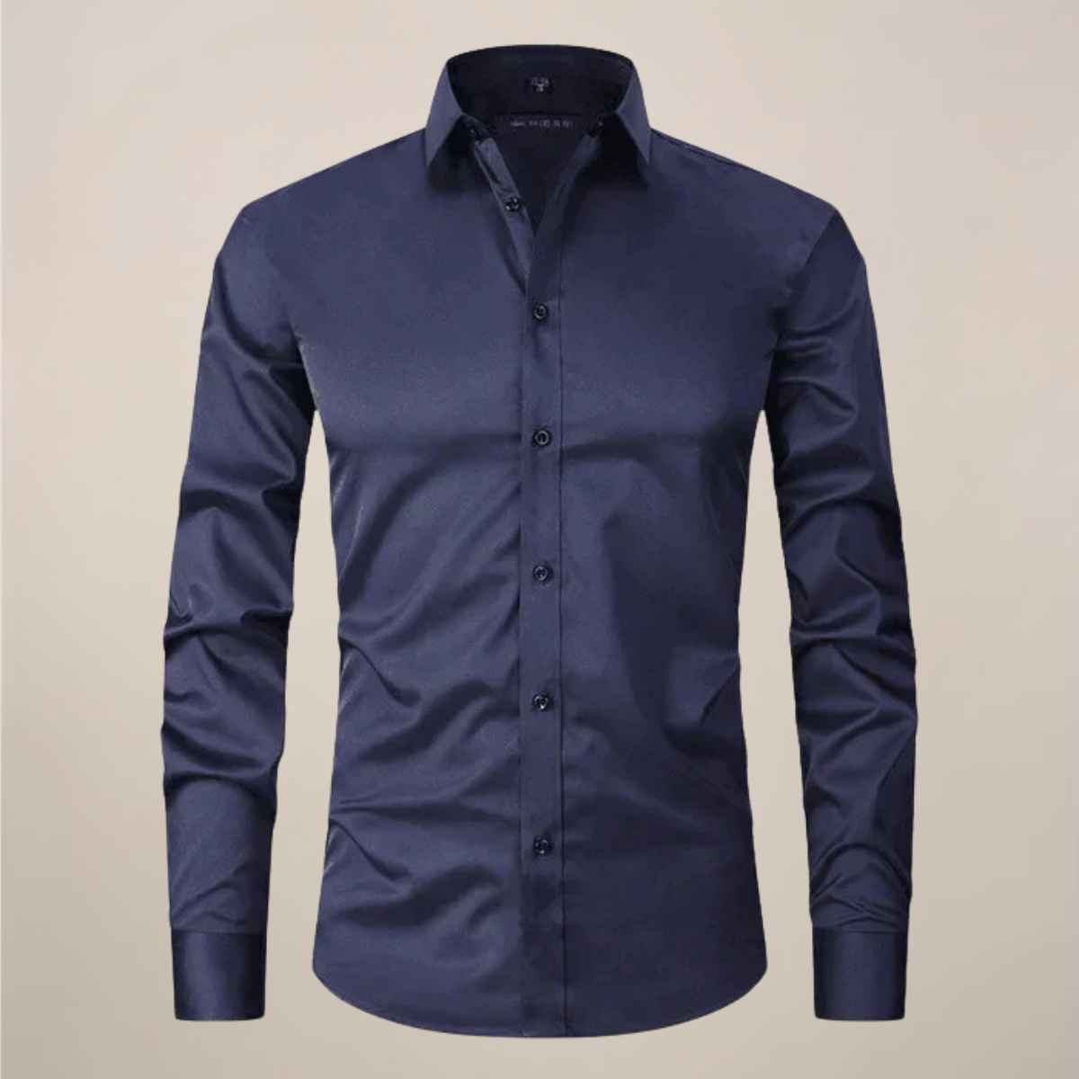 Men's Structured Fit Wrinkle-Free Long Sleeve Button-Down Shirt