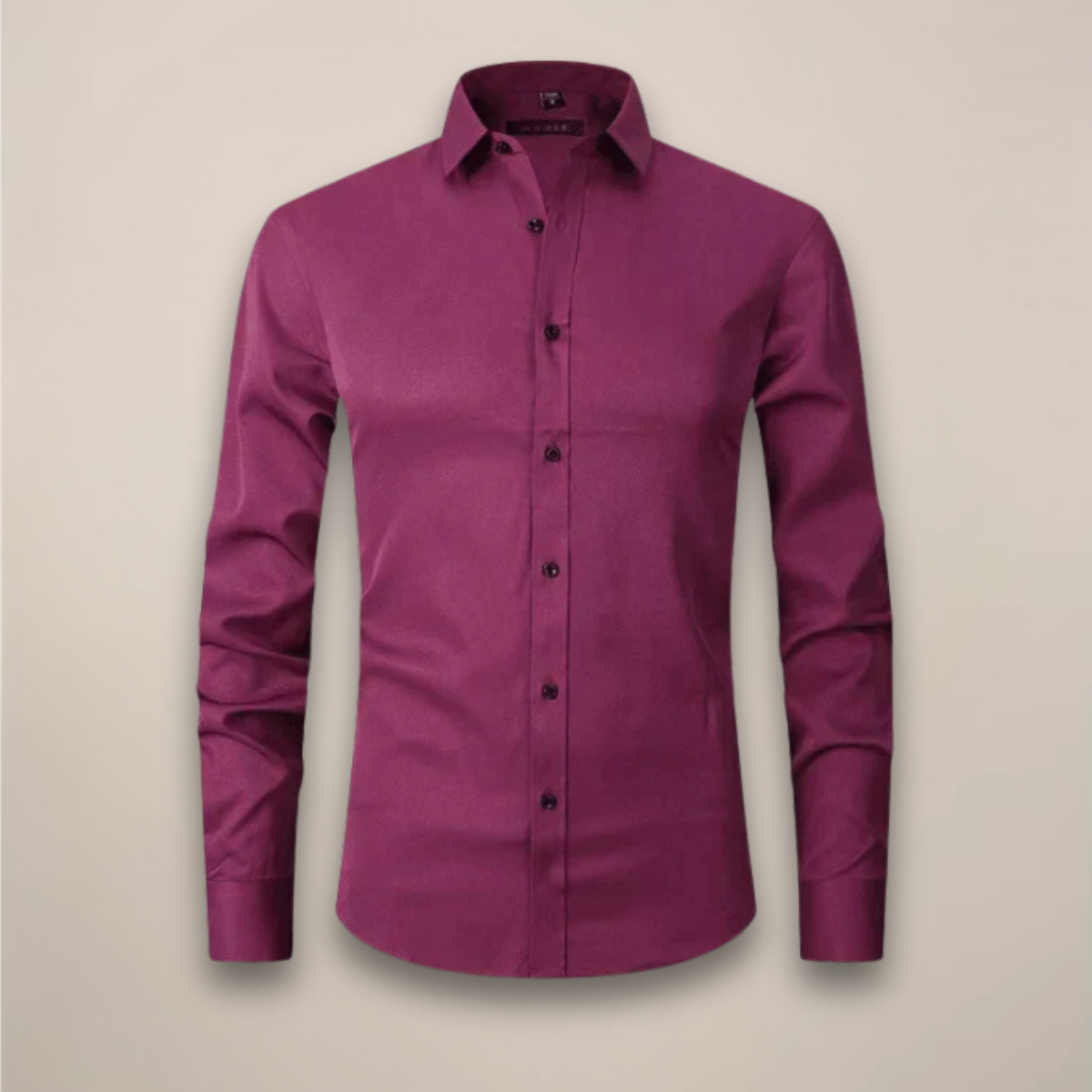 Men's Structured Fit Wrinkle-Free Long Sleeve Button-Down Shirt