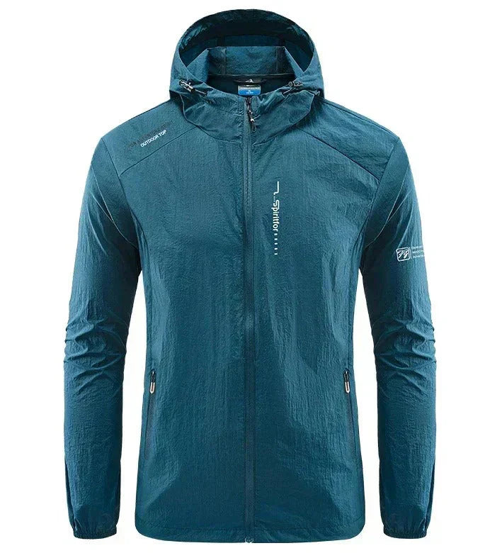 Men's Ultra-Light Windproof Hoodie Jacket Sun Protective Summer Outerwear