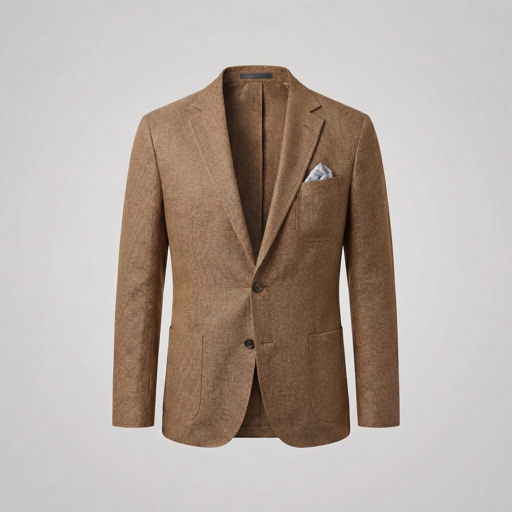 Men's Unstructured Linen Blazer Relaxed Fit Smart Casual Jacket