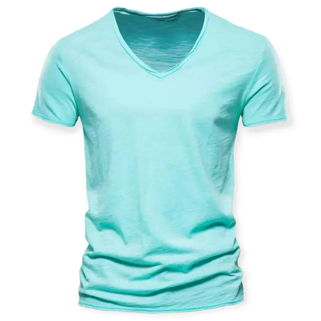 Men's V-Neck T-Shirt Lightweight Breathable Casual Everyday Top