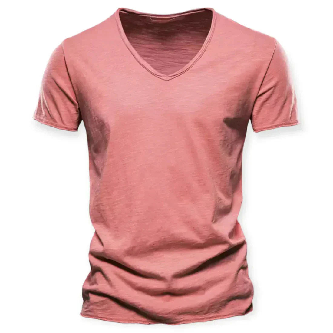 Men's V-Neck T-Shirt Lightweight Breathable Casual Everyday Top