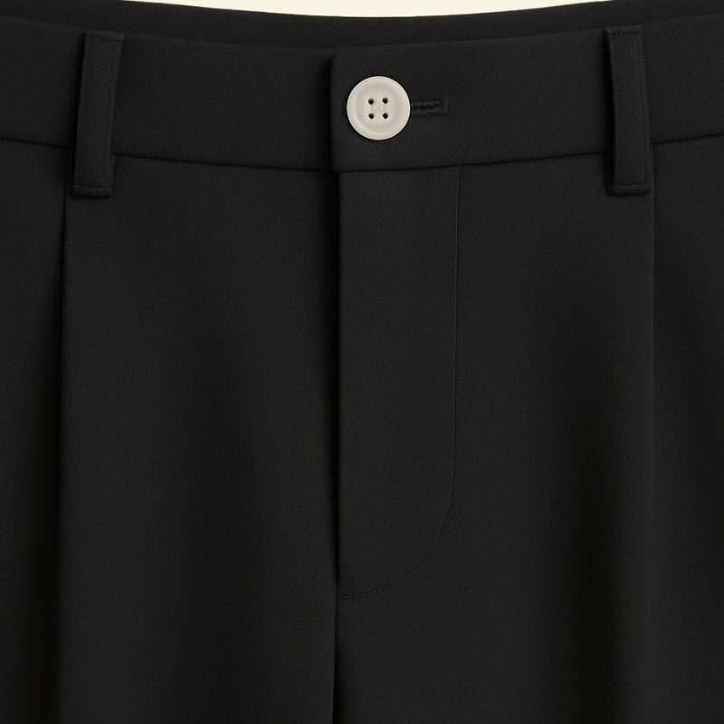 Men's Wide Leg Formal Trousers Premium Loose Fit Tailored Style