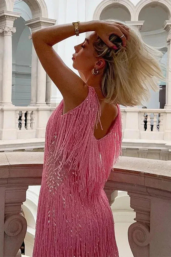 Women's Sparkle Short Dress Sequin Evening Party Glamour - 5