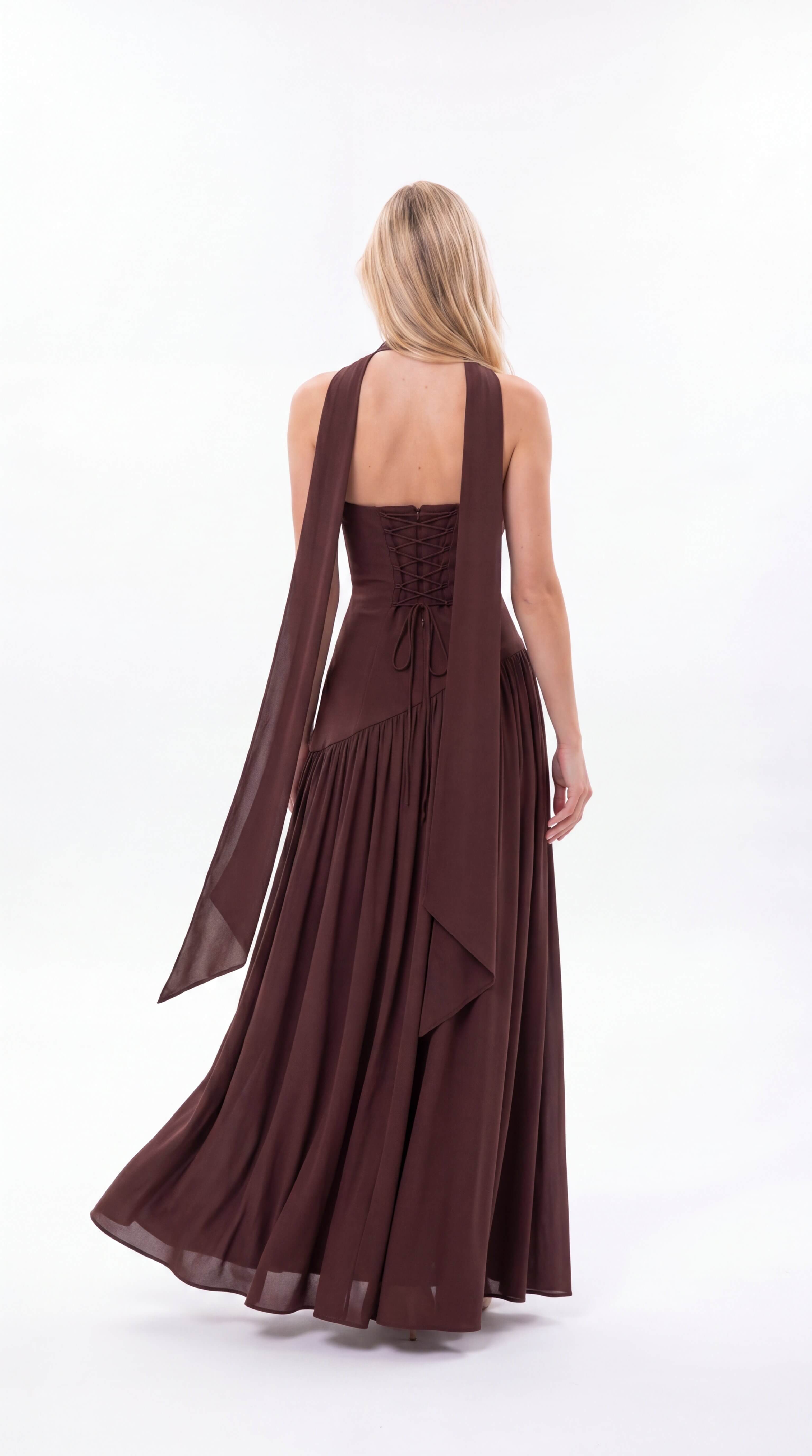 Women's Corset Bustier Maxi Dress Wedding Guest Prom Summer - 3