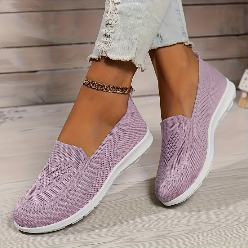 Women's Low-Top Slip-On Sneakers Textured Finish