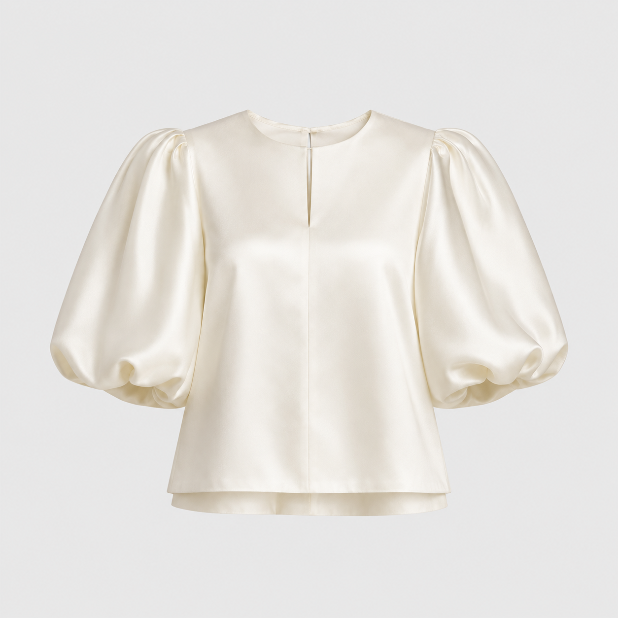 Women's Oversized Puff Sleeve Blouse Soft Loose Relaxed Fit