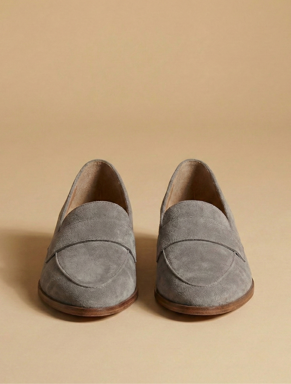 Women's Penny Loafers Rounded Toe Low Block Heel Slip On