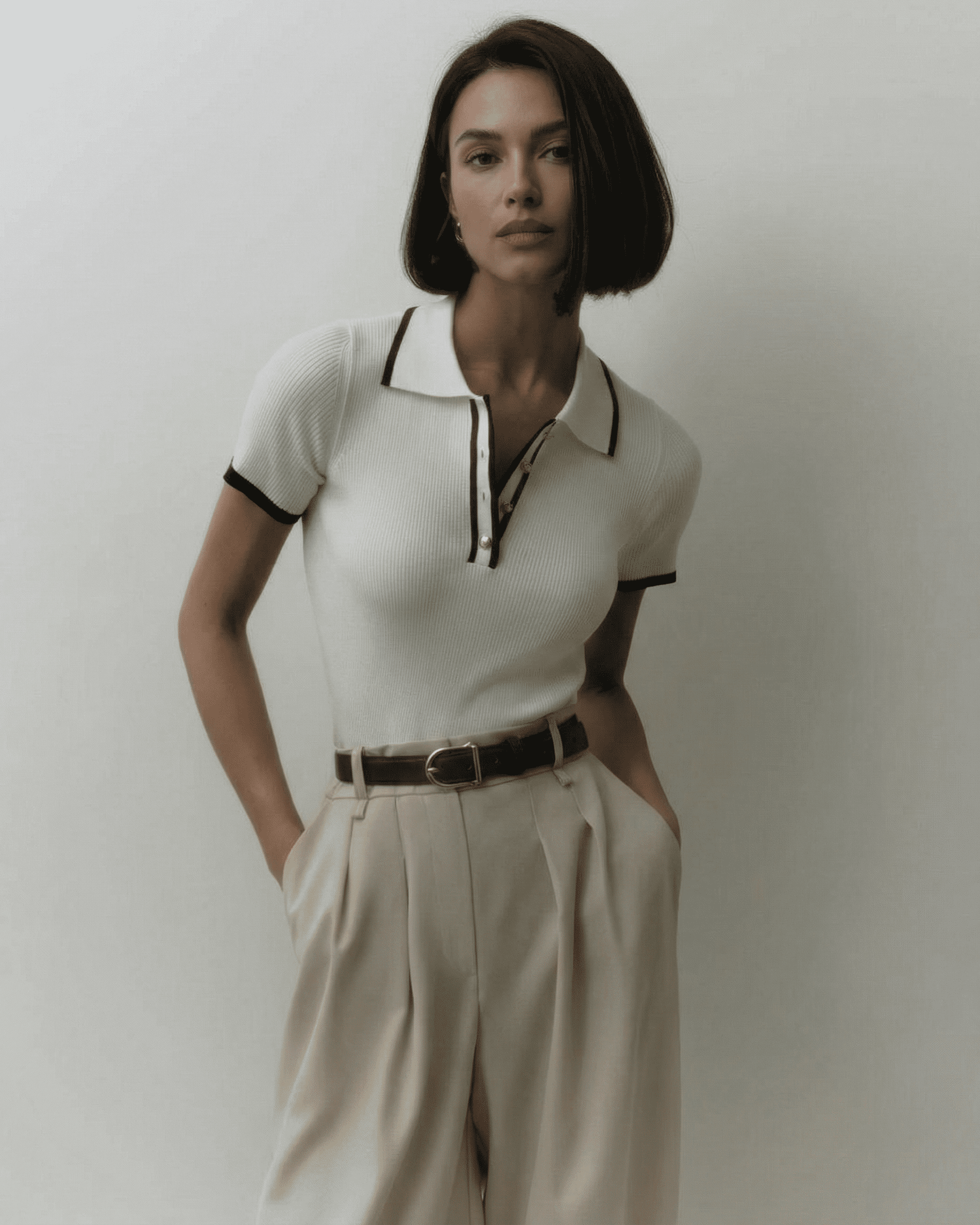 Women's Polo Shirt Slim Fit Breathable Casual Summer Style