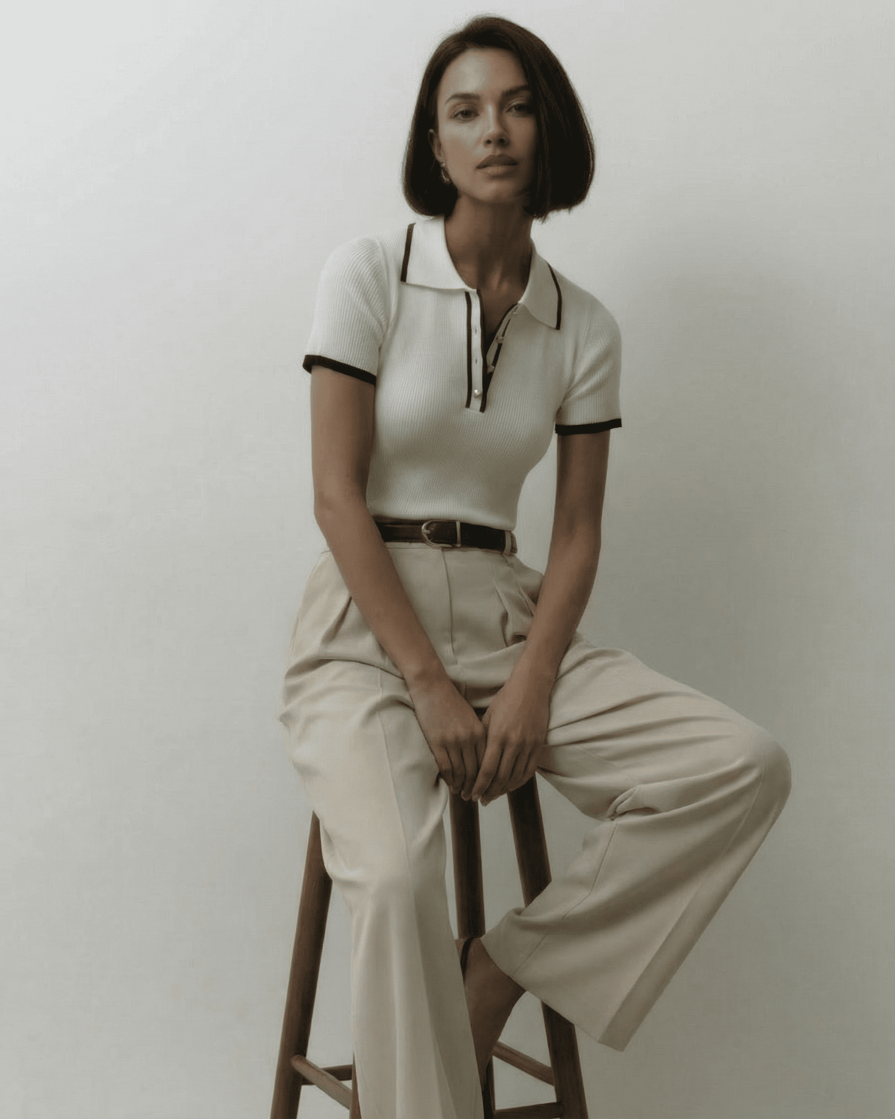 Women's Polo Shirt Slim Fit Breathable Casual Summer Style