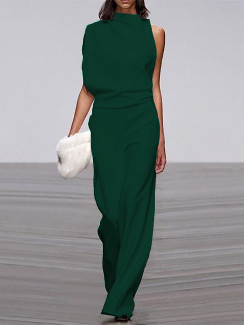 Women's Sleeveless Wide-Leg Jumpsuit Relaxed Summer Style - 11