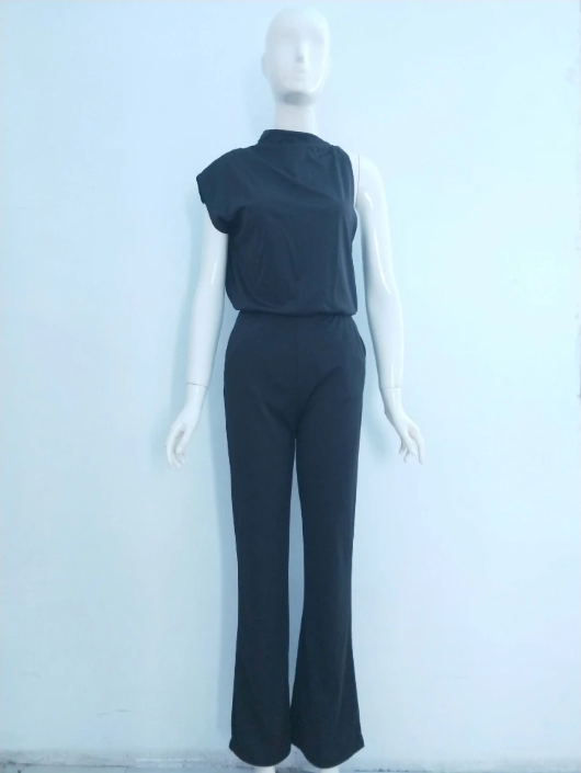 Women's Sleeveless Wide-Leg Jumpsuit Relaxed Summer Style - 14