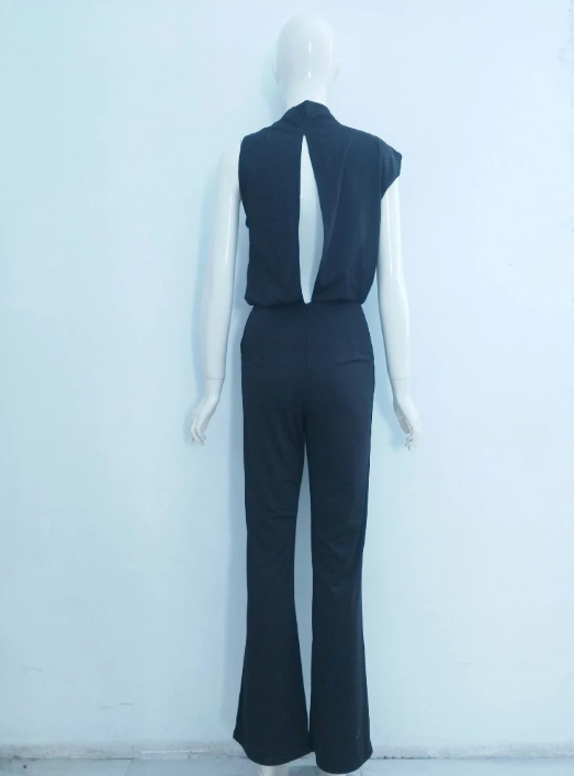 Women's Sleeveless Wide-Leg Jumpsuit Relaxed Summer Style - 15
