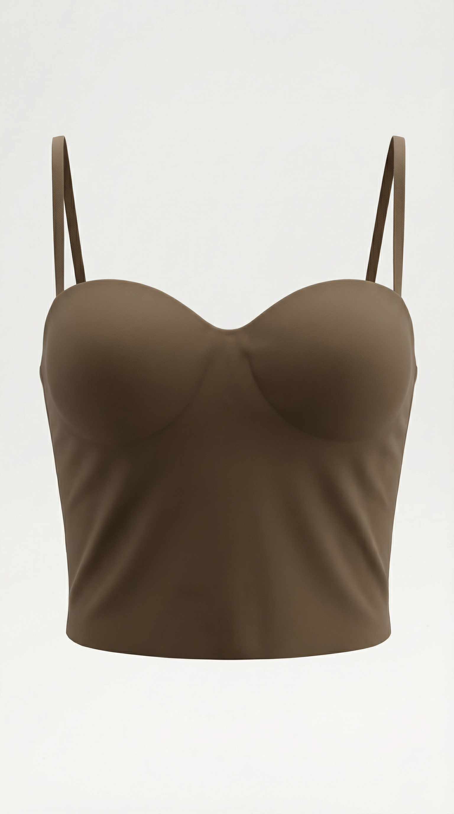 Women's Structured Fitted Tank Top with Heart Neckline - 8